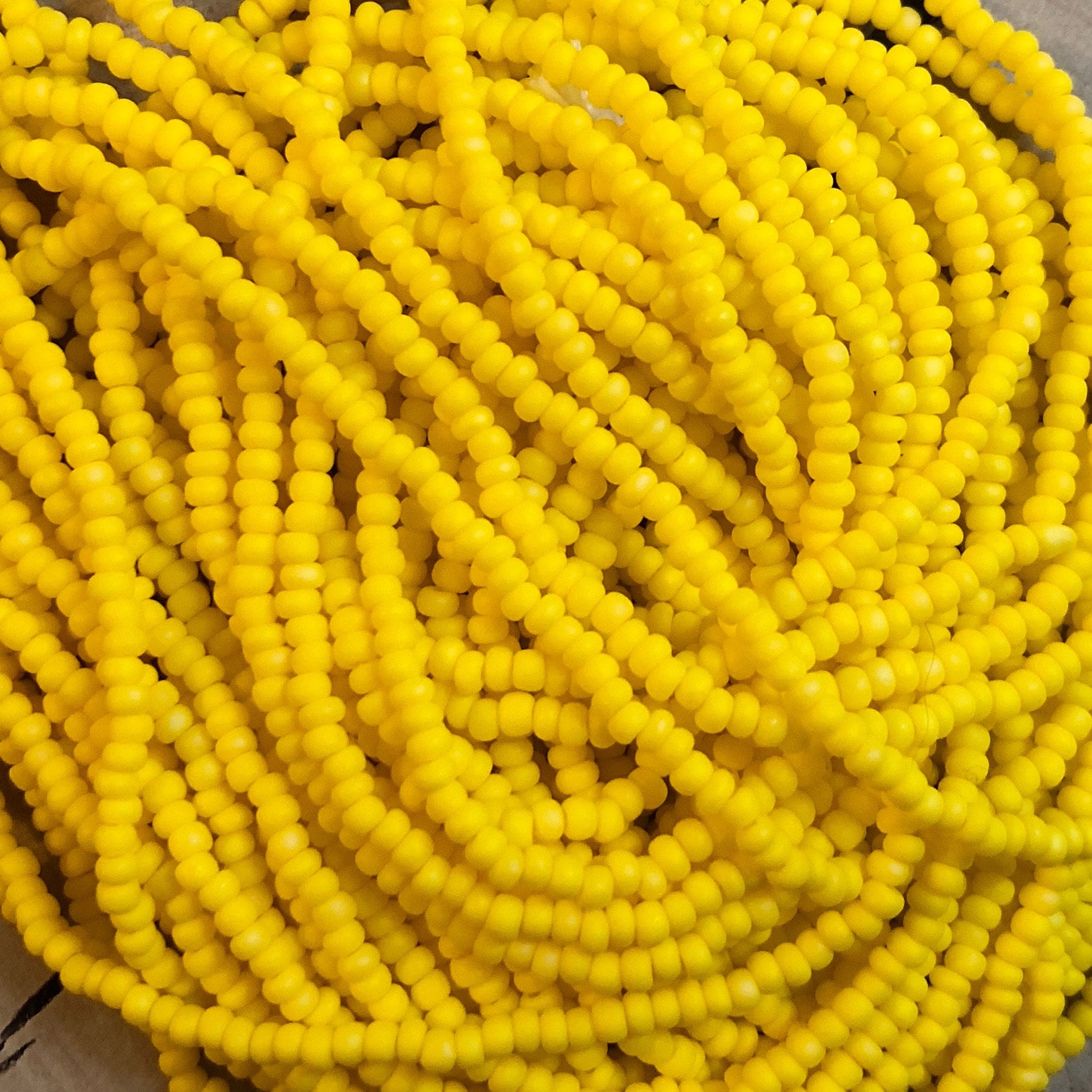 Dark Yellow Matte 11/0 Czech Seed Beads Preciosa Seed Beads Etsy