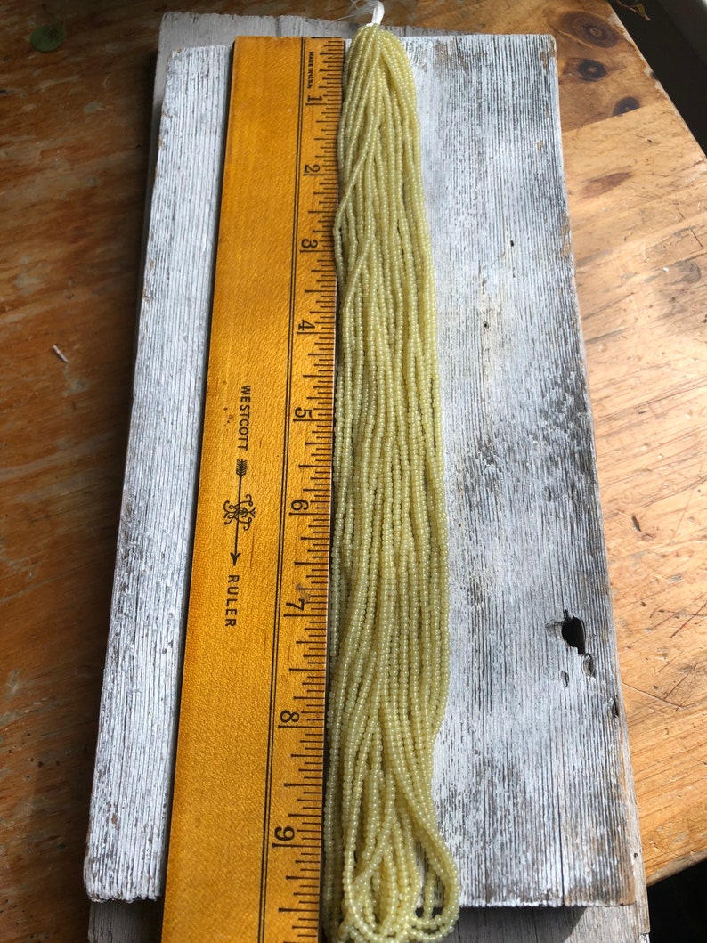 Greasy Yellow 11/0 Czech Seed Beads Preciosa Seed Beads Etsy