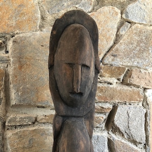Beautiful Vintage Papua New Guinea Wood Abelam Ancestor Statue