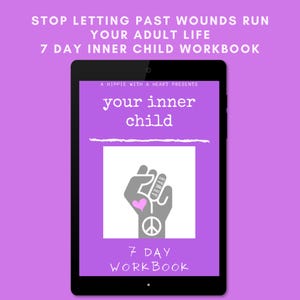 7 Day Inner Child Workbook PDF | Personal Development Workbook | Journal Prompts | Printable Digital Download