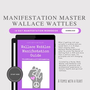 Sfida di manifestazione di Wallace Wattles / Quaderno di esercizi sulla scienza per diventare ricchi (PDF digitale)