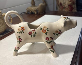 Rare Pioneer Woman Posey Fall Flower Cow Creamer "Retired" See Description
