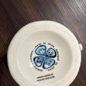 Anthropologie Oscar Mug Blue And White image 3