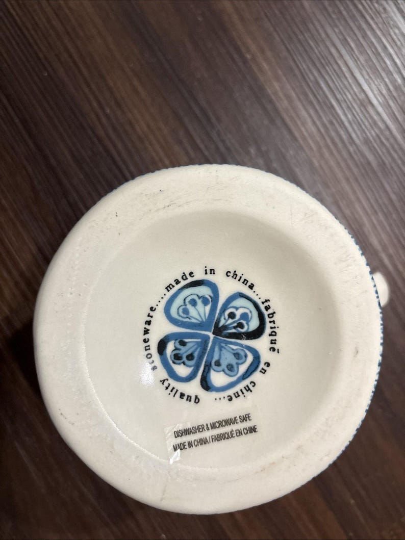 Anthropologie Oscar Mug Blue And White image 3