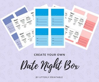 Create Your Own Date Night Box Printable Kit - Etsy