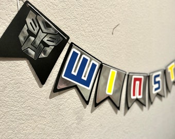 Robots Happy Birthday Banner