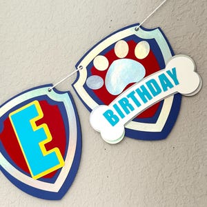 Puppy Patrol Birthday Banner