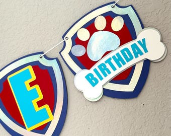 Puppy Patrol Birthday Banner