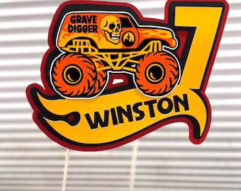 Monster Truck-taarttopper