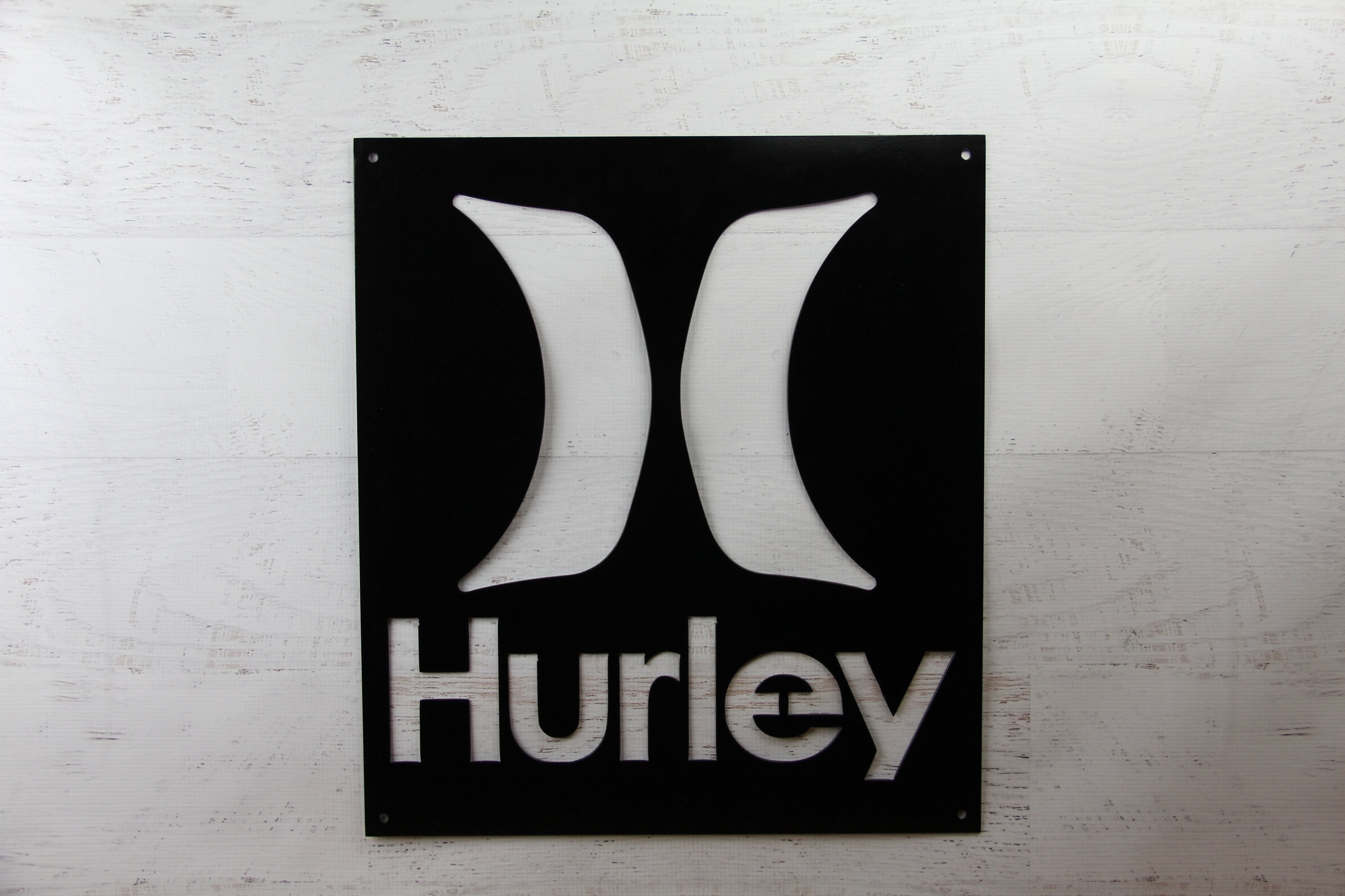 Hurley Lifestyle Metal Sign Hurley Skate Sign Hurley Logo Etsy