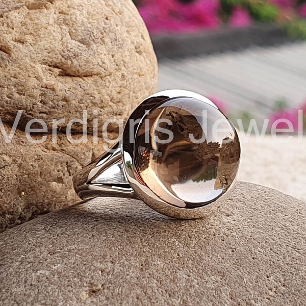 Natural Smoky Quartz Ring handmade in sterling silver, Ring for women, gemstone jewelry, Silver jewelry, Scorpio Birthstone ring,