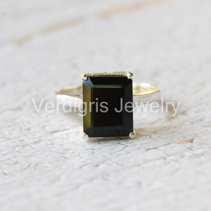 Natural Black Onyx sterling silver Ring, Handmade, July birthstone, Black onyx Jewelry, statement ring, Birthstone ring, Boho style