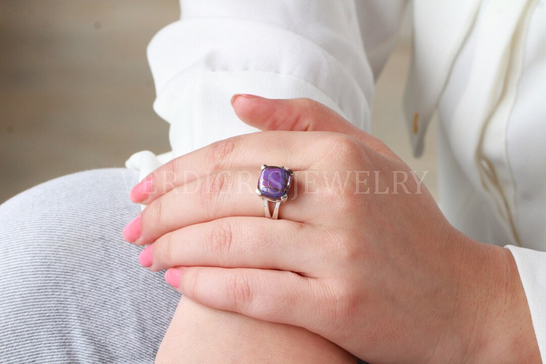 Green Mojave Turquoise Ring