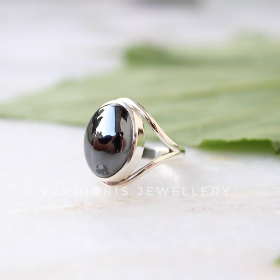 Etsy hematite ring deals