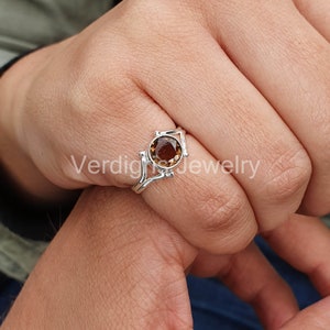 Beautiful smoky quartz ring, 925 sterling silver jewelry, Gemstone jewelry, Statement ring, Scorpio Birthstone, Christmas Gift, Handmade