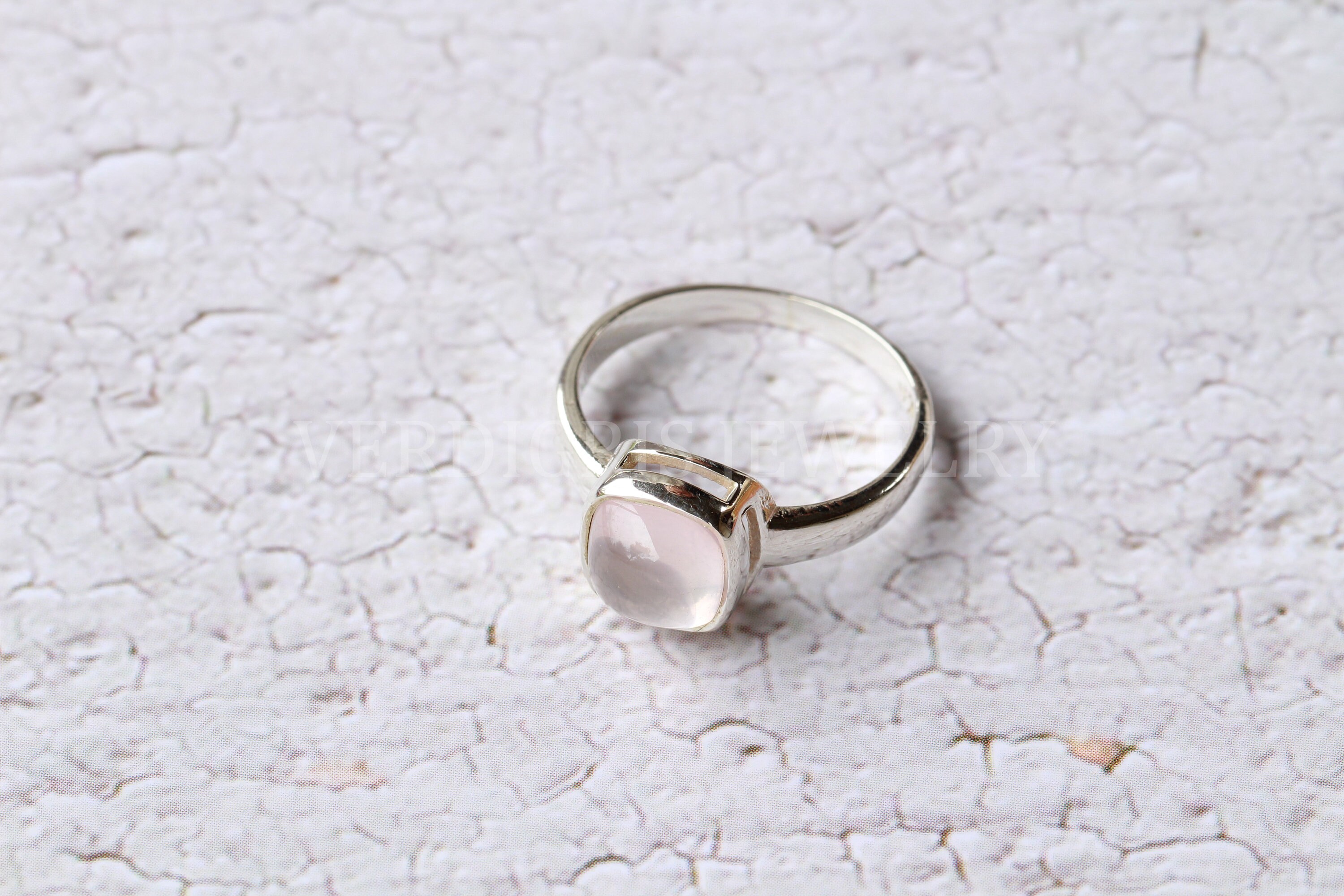 Beautiful rose quartz ring Sterling silver statement ring Etsy