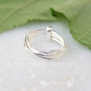 Sterling Silver ring, stacking ring, avant garde ring, minimalist jewelry, plain silver ring, alternate engagement ring,