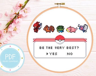 Be The Very Best Unique Cute Cross Stitch Pattern PDF Instant Download