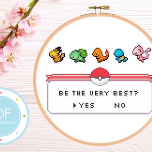 Be The Very Best Starter Cute Cross Stitch Pattern PDF Instant Download