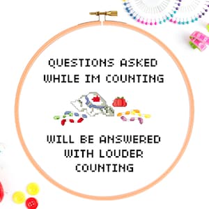 Funny Embroidery Stitch Counting - Crafting Meme Cross Stitch Pattern PDF Instant Download