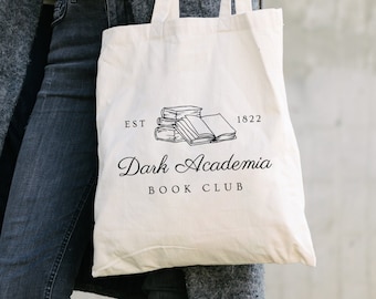 Dark Academia Book Club SVG, PNG, JPG Digital Download - Bücherwurm T-Shirt, Sweatshirt, Tasche, Becher, Vinyl, Buchliebhaber, ästhetisches Lesergeschenk