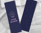 Mood Reader Printable Bookmarks (Constellation Print, Purple Bookmark, Funny Bookmark, Cute Bookmark, Bookish Gift, Gifts for Readers)