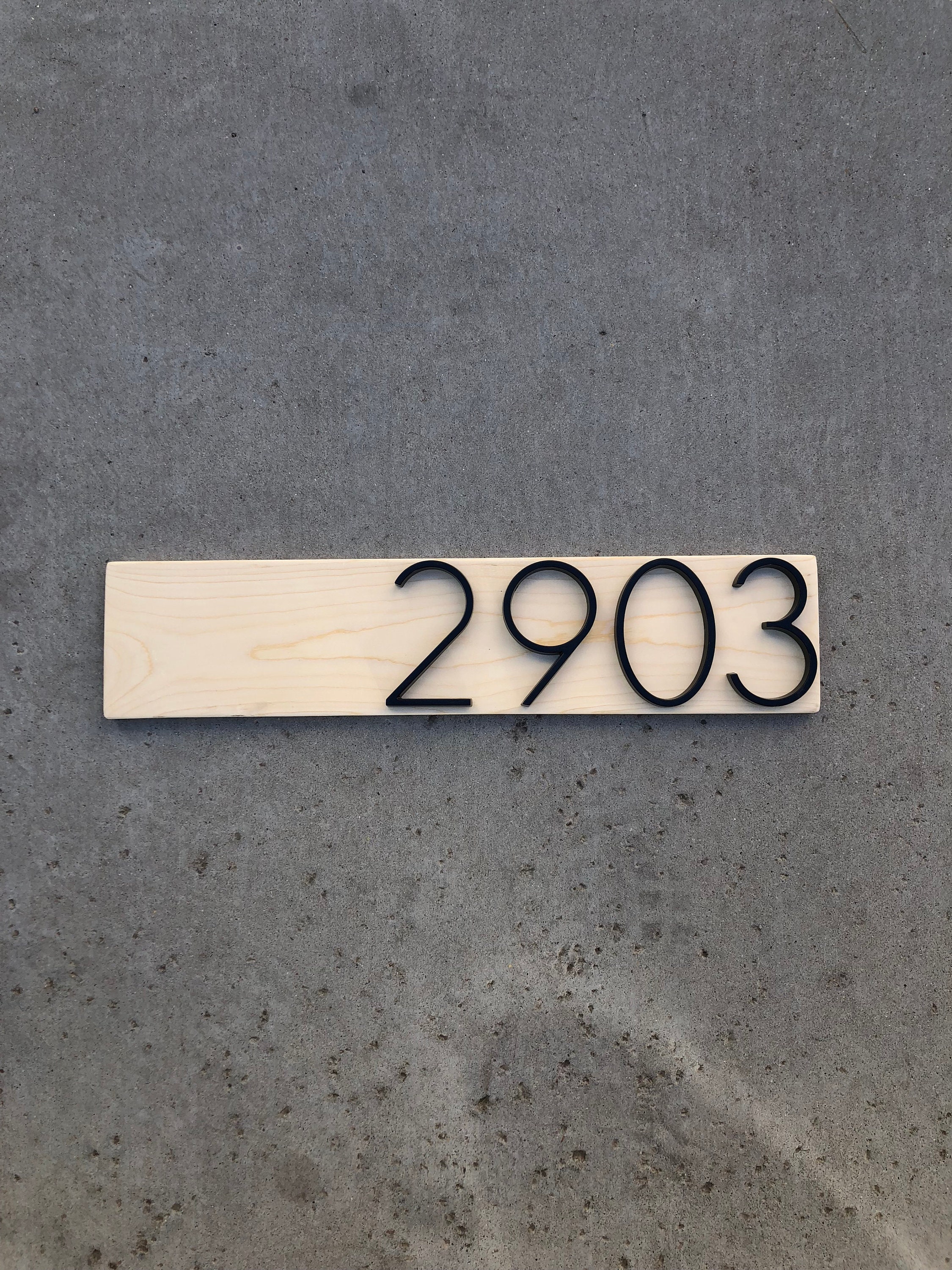 House Number Sign Number Sign Horizontal Sign House Etsy