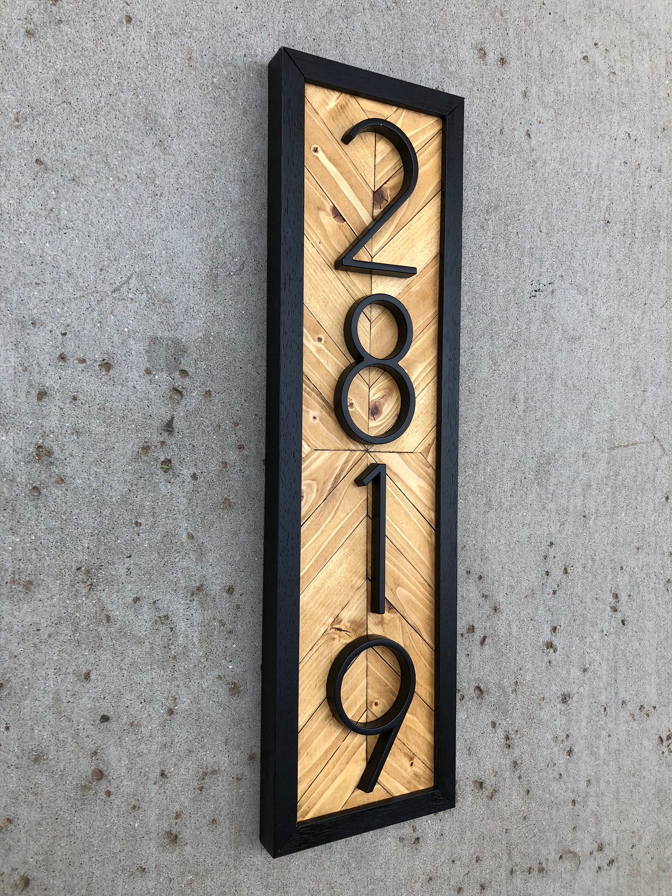 House Numbers Vertical Vertical House Numbers House Numbers Etsy