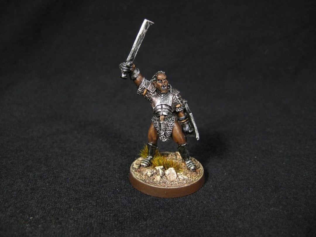 LOTR Commission Painting for Lord of the Rings, Uruk Hai Hero Miniature ...