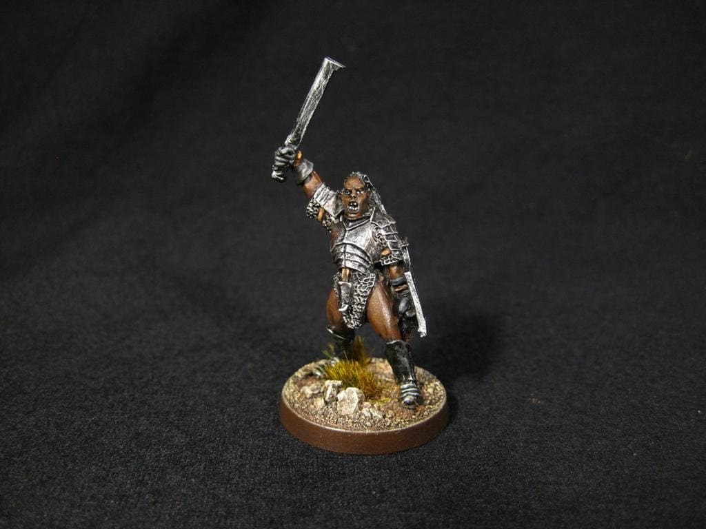 LOTR Commission Painting for Lord of the Rings, Uruk Hai Hero Miniature ...