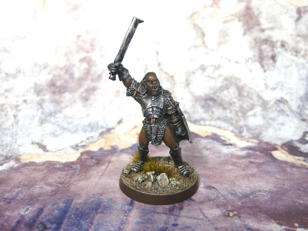 LOTR Commission Painting for Lord of the Rings, Uruk Hai Hero Miniature ...
