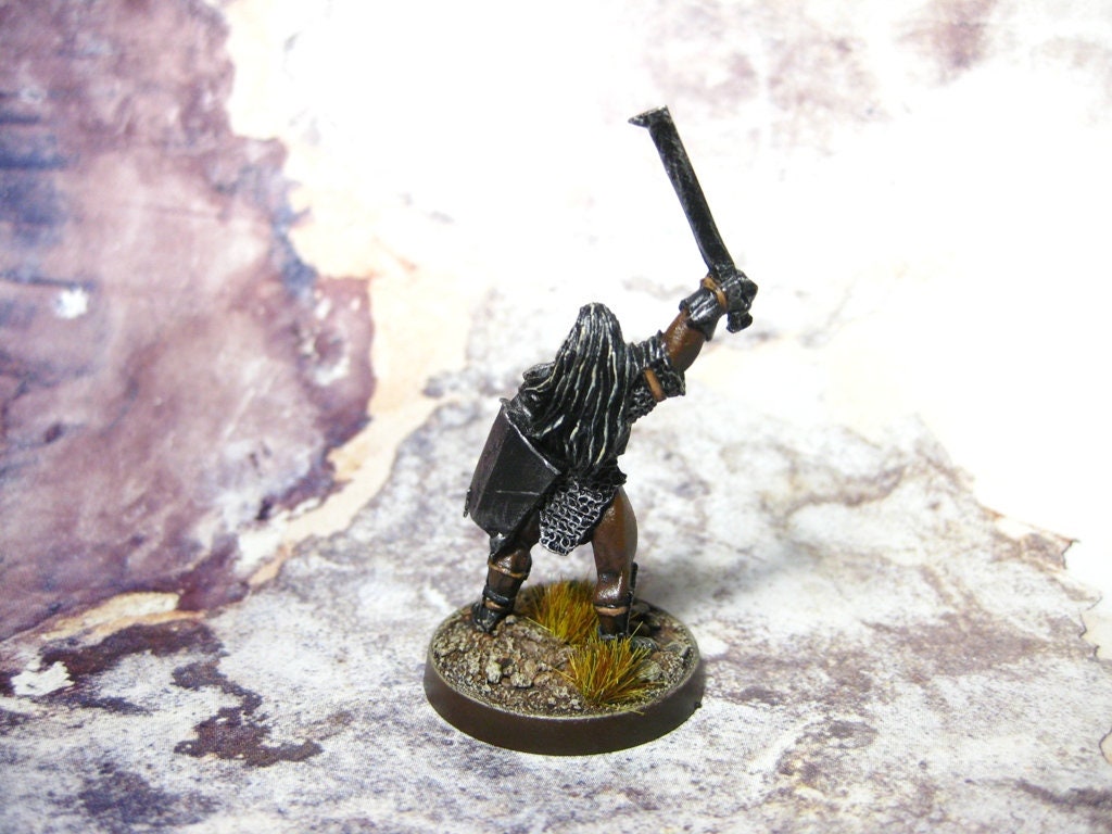 LOTR Commission Painting for Lord of the Rings, Uruk Hai Hero Miniature ...