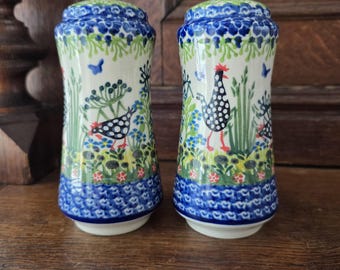 NEW Damage Sale--Guinea Hen Salt and Pepper Shaker