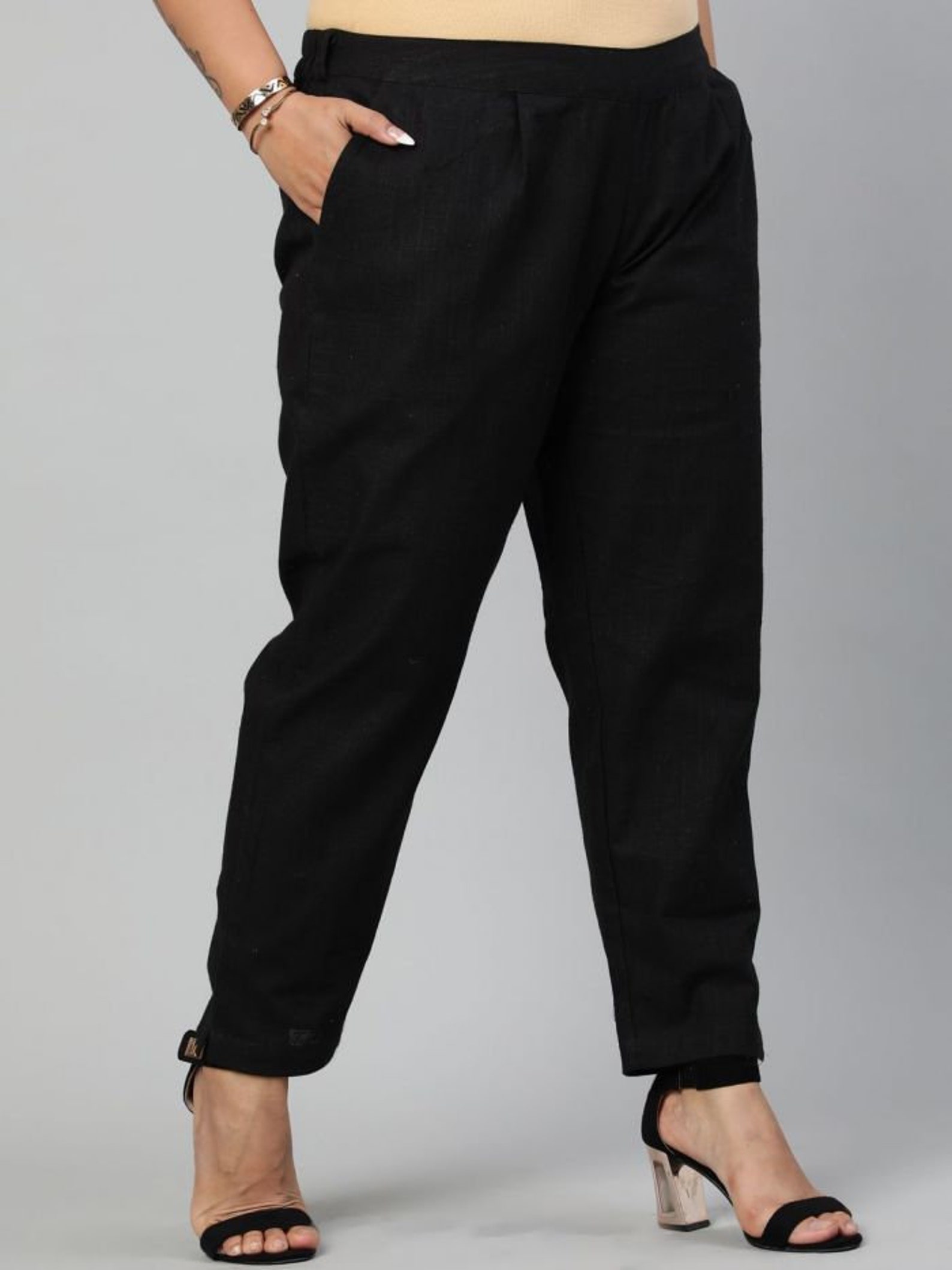 Women plus size pants Black plus size pants Casual plus Size Etsy