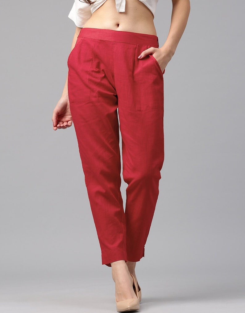 Elastic waist pants with pockets Buy 2 get 1 FREE Khadi cotton pants Casual pants Women pants Cotton pants Khadi pants Black pants