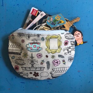 Amigos TV Show Mini bolso, Rachel, Ross, Monica, Chandler, Joey, Phoebe. Monedero para monedas. Monedero para llaves. Monedero para tarjetas de crédito