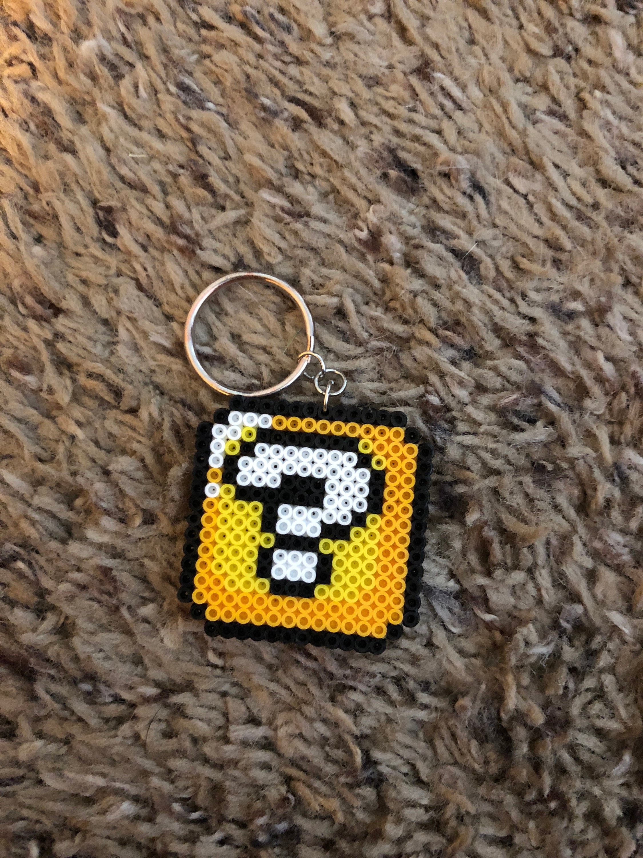 Mini perler beads keychains, geeks keychains, gamers keychains, geeky accessories, pixelated keychains