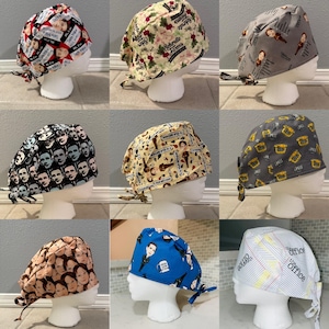 Scrub hat. Unisex scrub hat. The office scrub hat. Nurse gift. The office fans. Surgery hat. Scrub cap. Surgical hat.