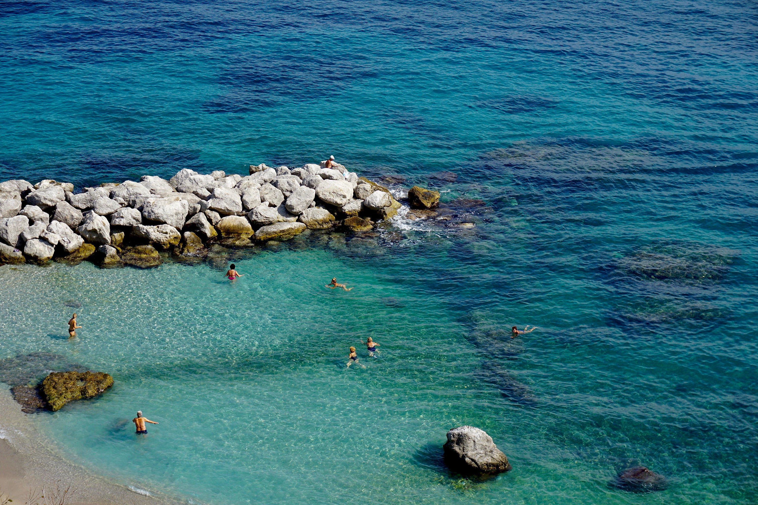 Afternoon Swim in Capri Italy Photo Italy Print digital Etsy