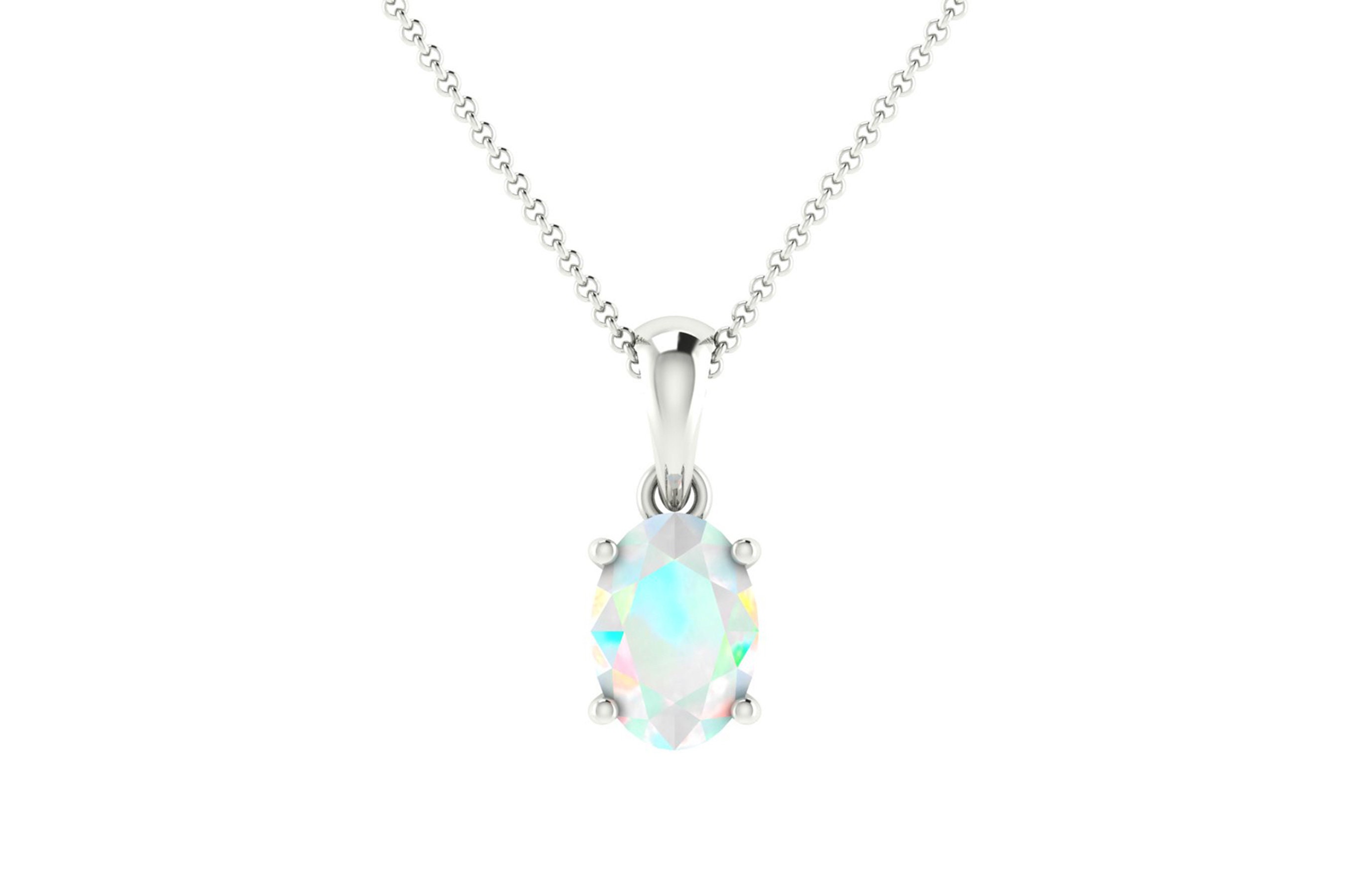 Fire opal pendant 14k solid gold minimalist necklace Etsy