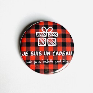 Badge épingle de Noël personnalisé cadeau personnalisé 56mm image 5