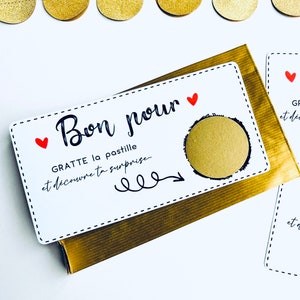 Carte à gratter personnalisable Saint-Valentin - Jeux'Gratte