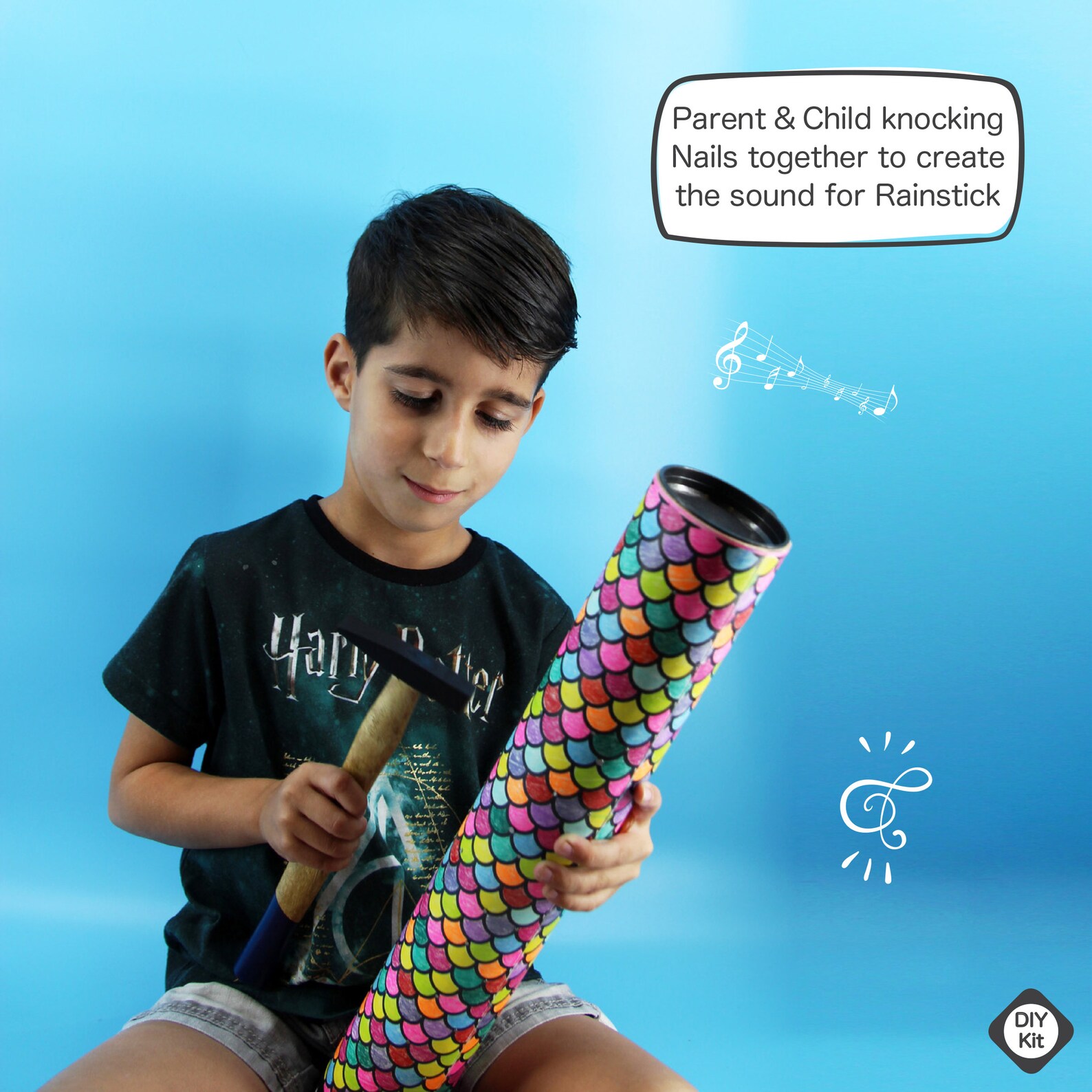 DIY Musical Rainstick Kit for Kids, Kids Craft Kits, Diy Activity Kit
