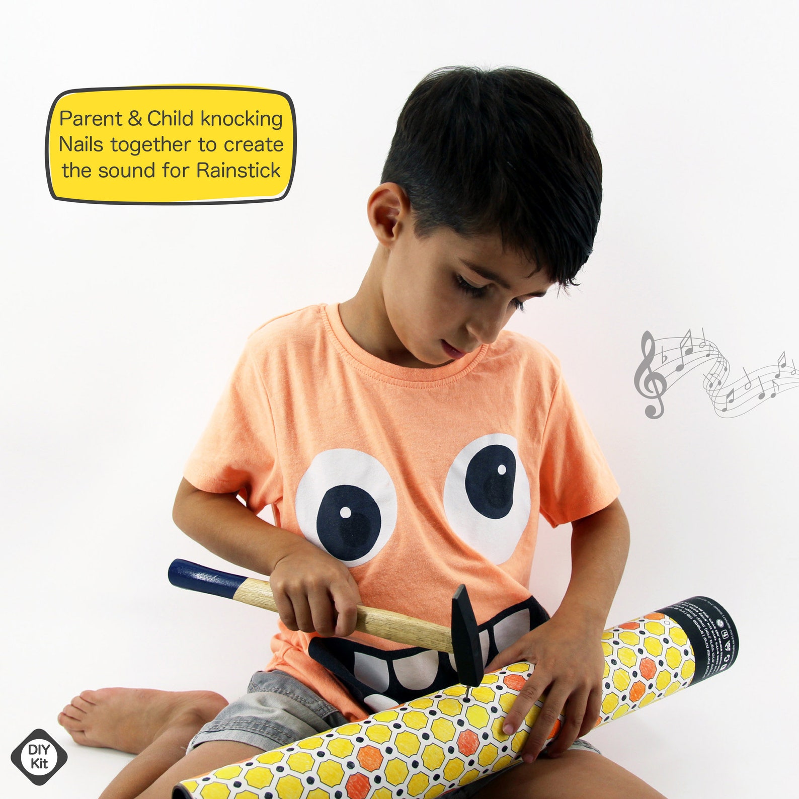 DIY Musical Rainstick Kit for Kids, Kids Craft Kits, DIY Activity Kit