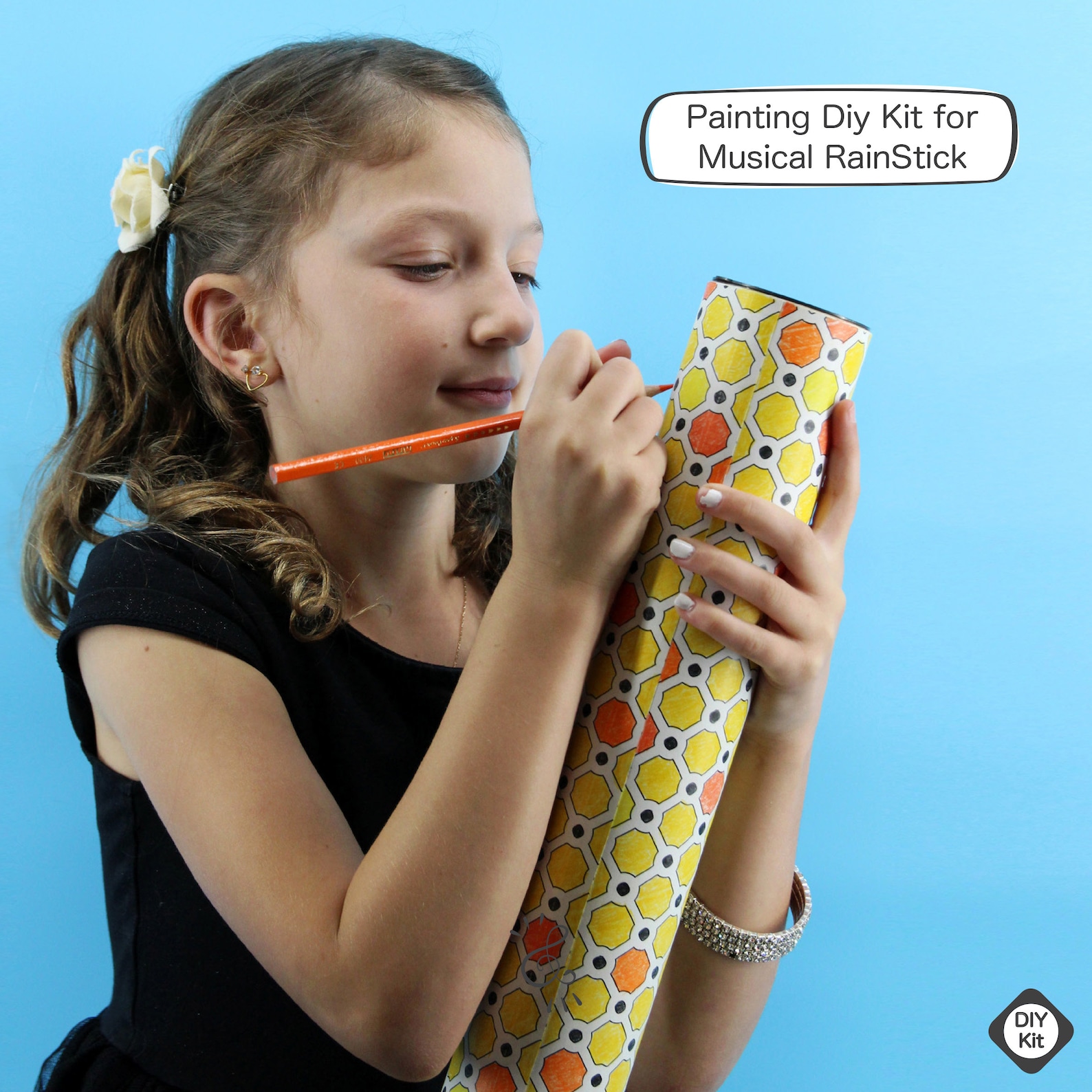 DIY Musical Rainstick Kit for Kids, Kids Craft Kits, DIY Activity Kit