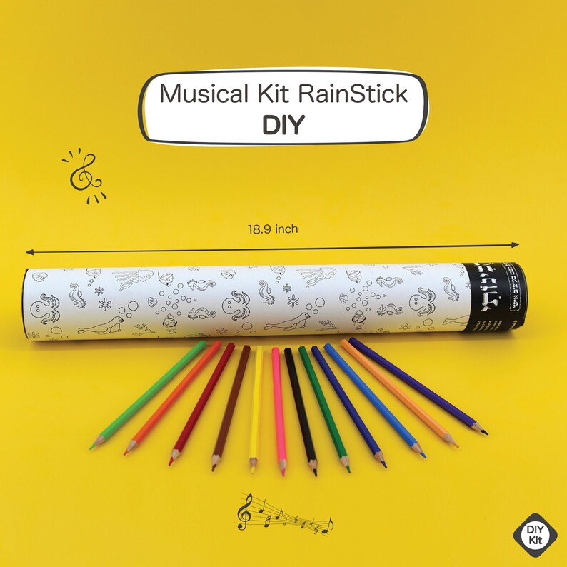 Kids Coloring Sea Animals Kit Paint Kit for Kids DIY Musical Etsy Canada