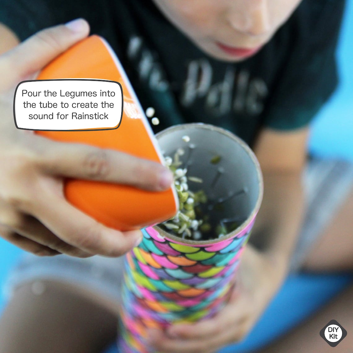 DIY Musical Rainstick Kit for Kids, Kids Craft Kits, DIY Activity Kit