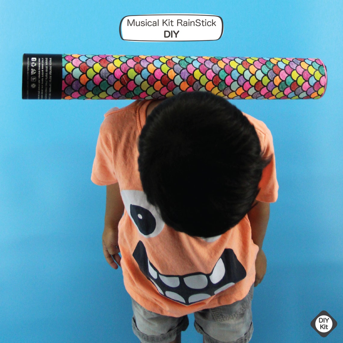 DIY Musical Rainstick Kit for Kids, Kids Craft Kits, Diy Activity Kit