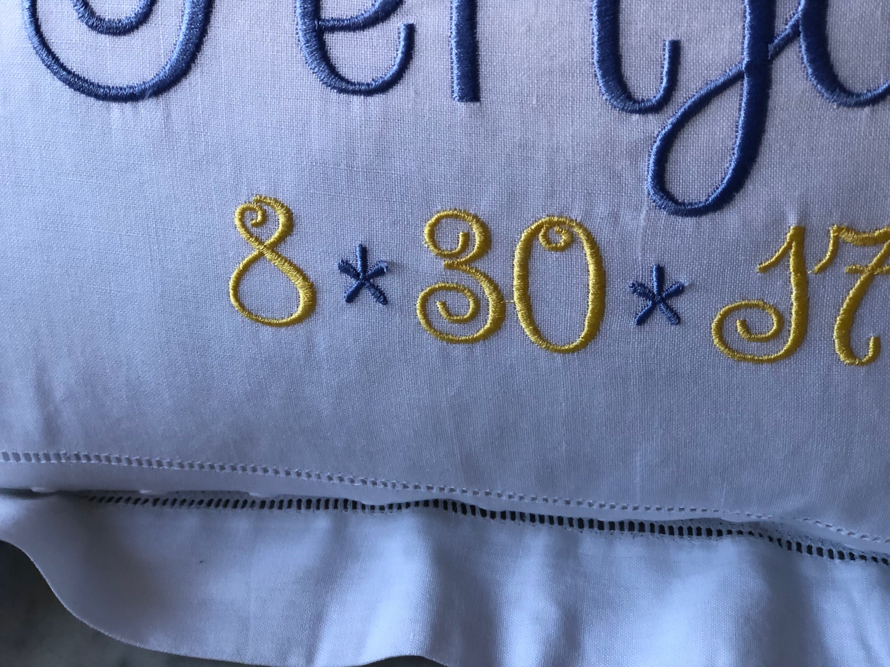 Baby Keepsake Pillow Custom Newborn Announcement Nursery Decor Etsy