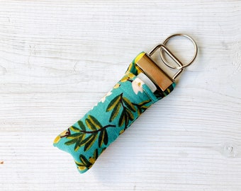 Lip Balm Keychain | Rifle Paper Co. Citrus Floral Teal